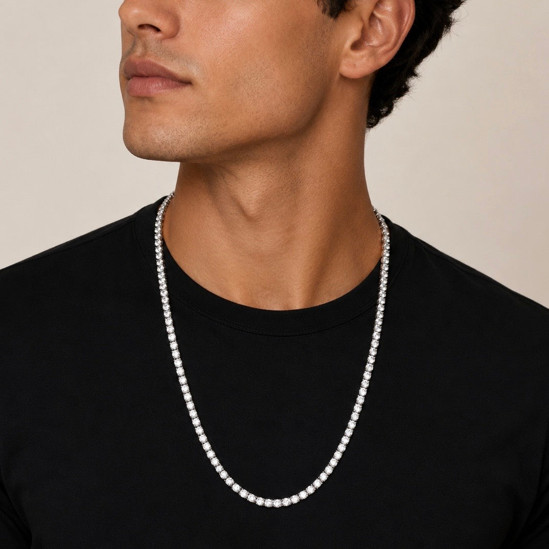 14kt Lab Diamond Tennis Chain