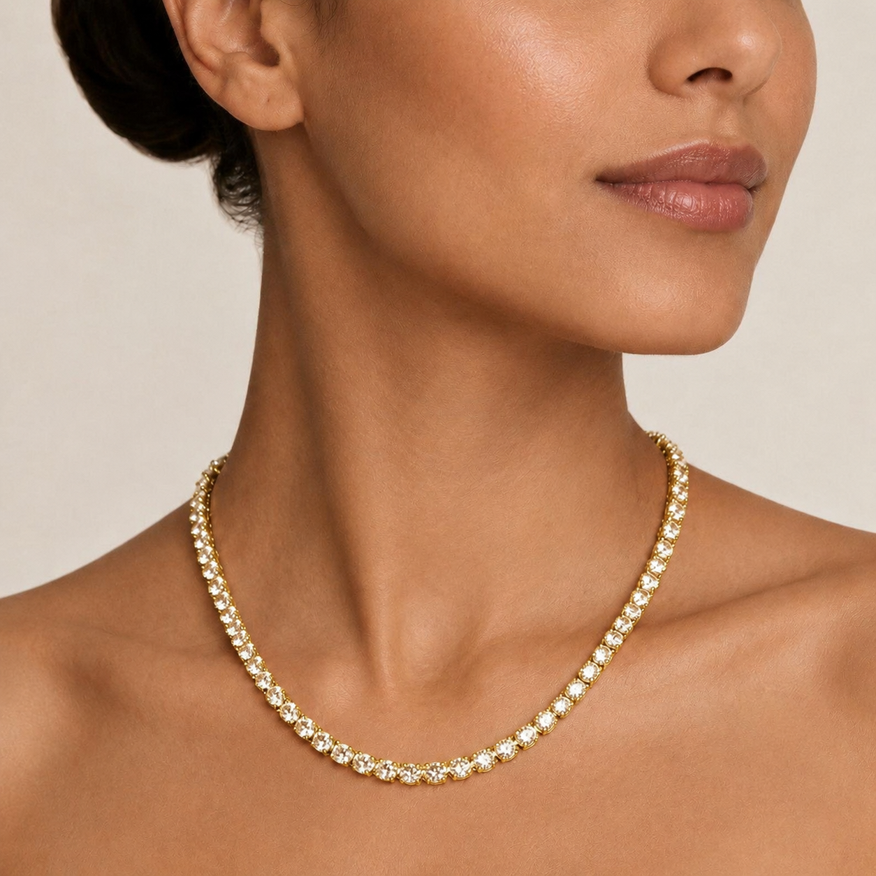 14kt Lab Diamond Tennis Chain