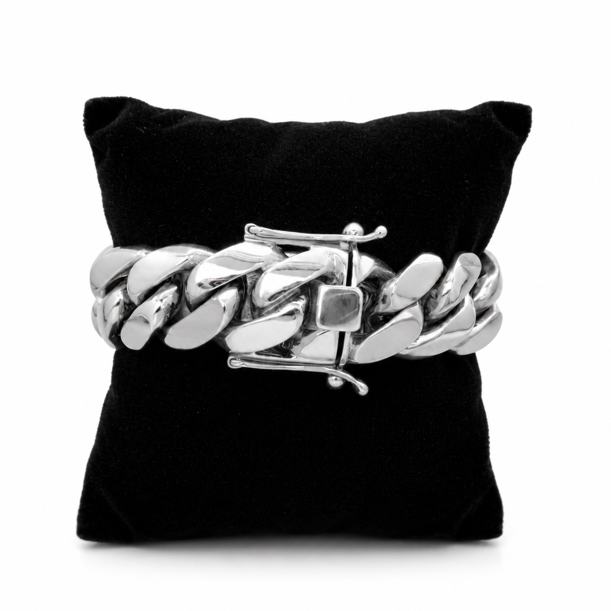 .950 Silver Cuban Link Bracelet