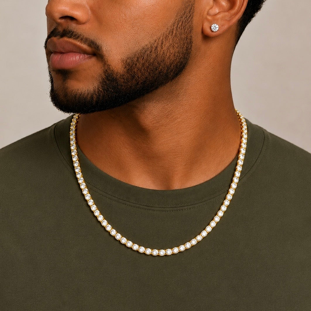 14kt Lab Diamond Tennis Chain
