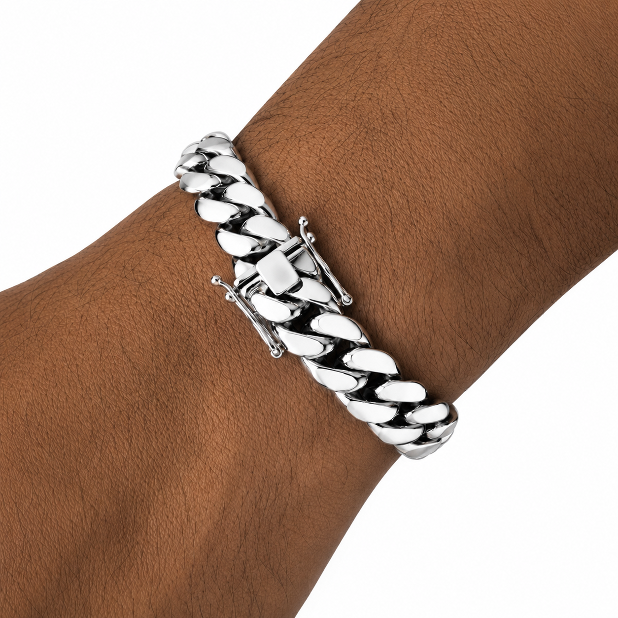 .950 Silver Cuban Link Bracelet