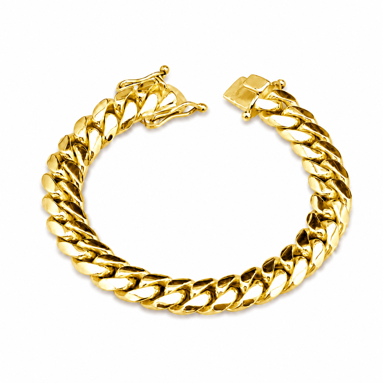 .950 Silver Cuban Link Bracelet