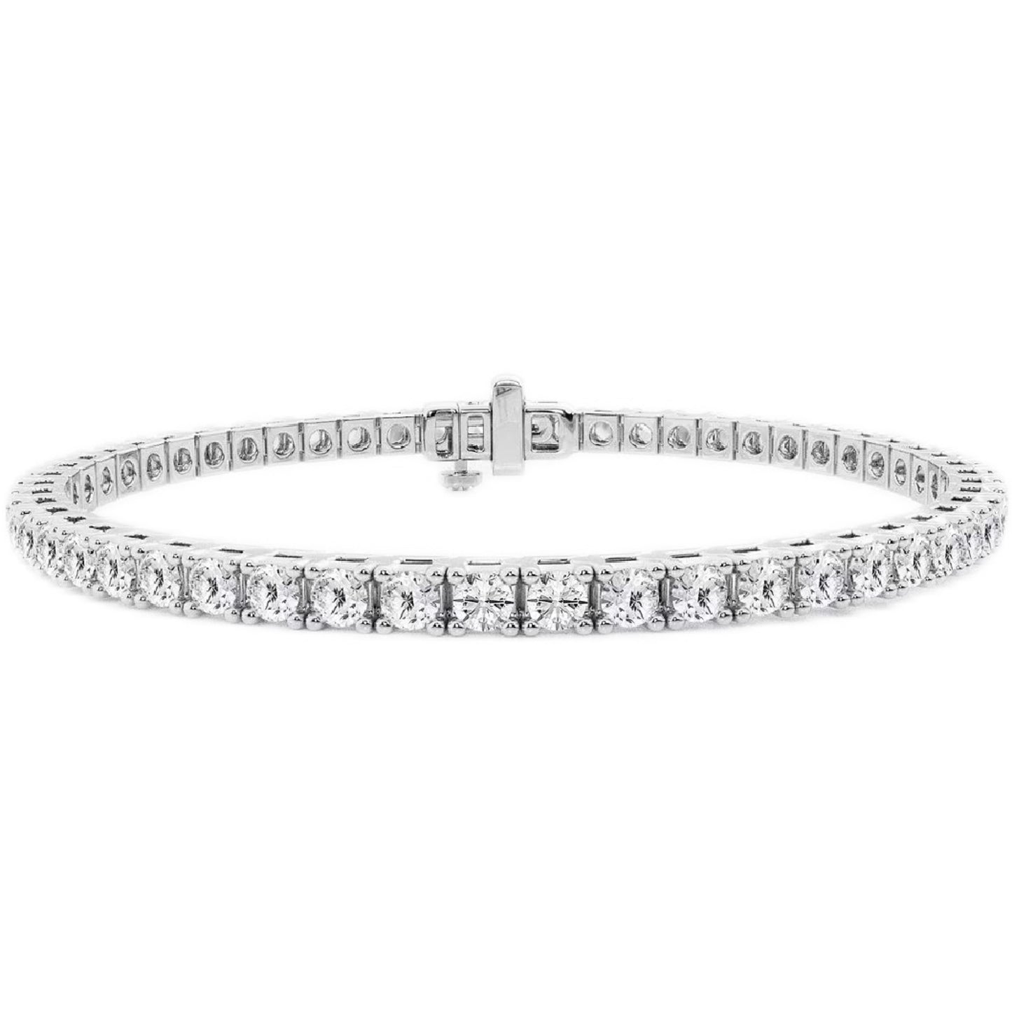 Diamond bracelet on a white background