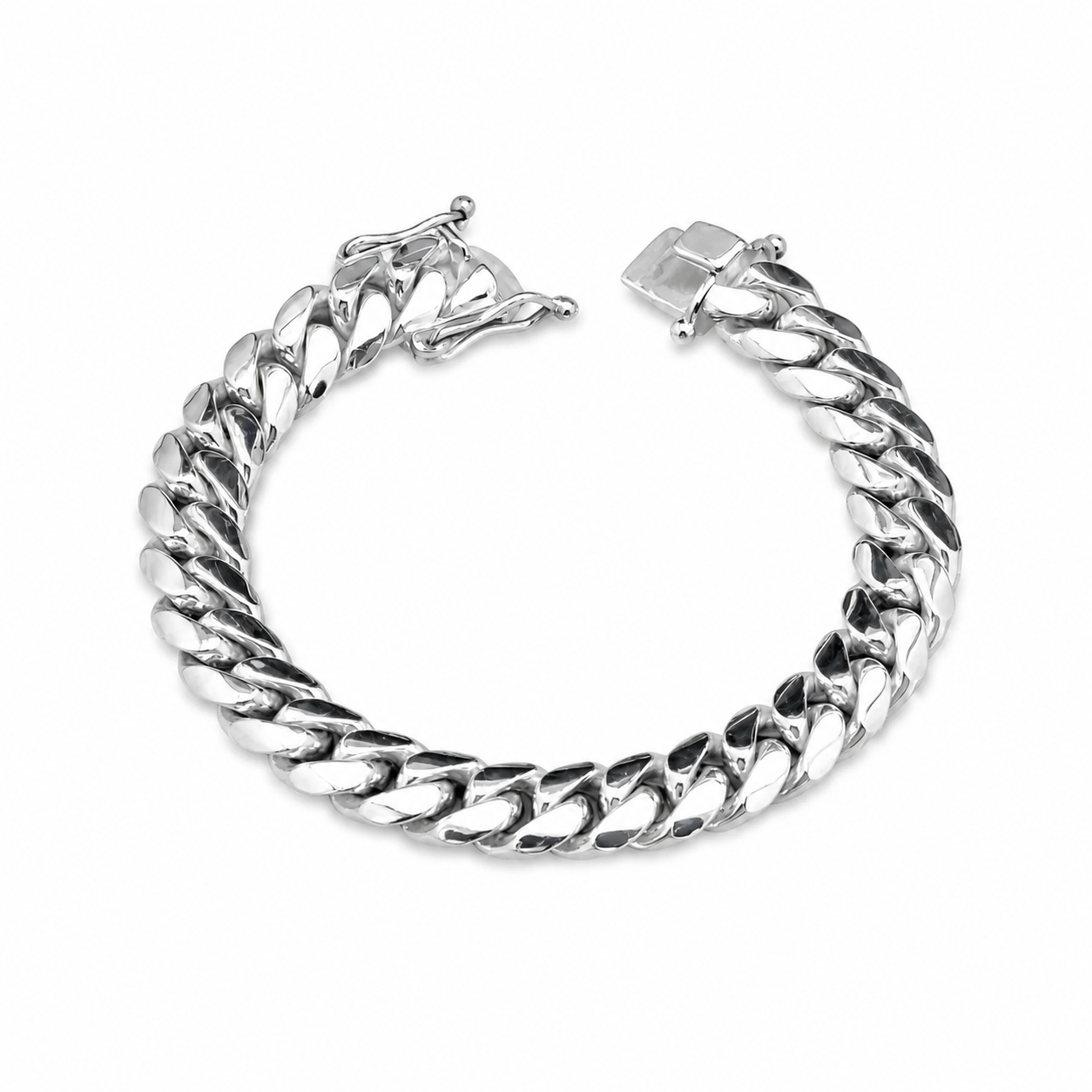 .950 Silver Cuban Link Bracelet