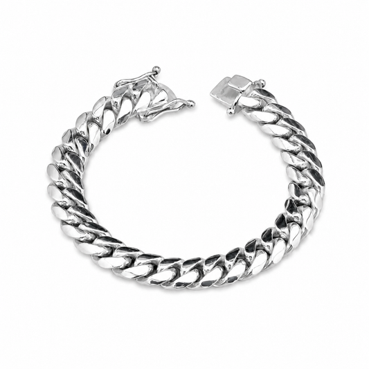 .950 Silver Cuban Link Bracelet